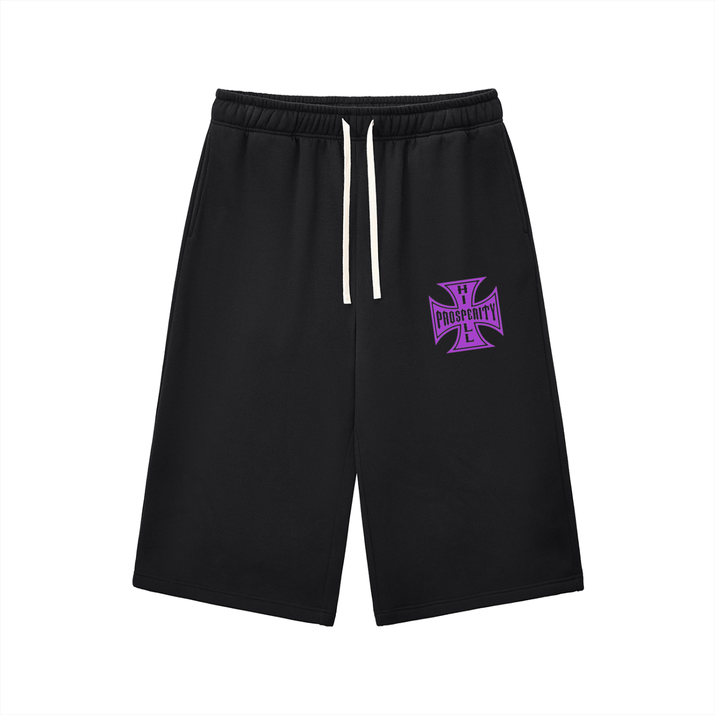 Hill Cross 3/4 Sweats (PURPLE LOGO)