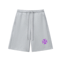 Hill Cross Baggy Fleece Shorts (PURPLE LOGO)